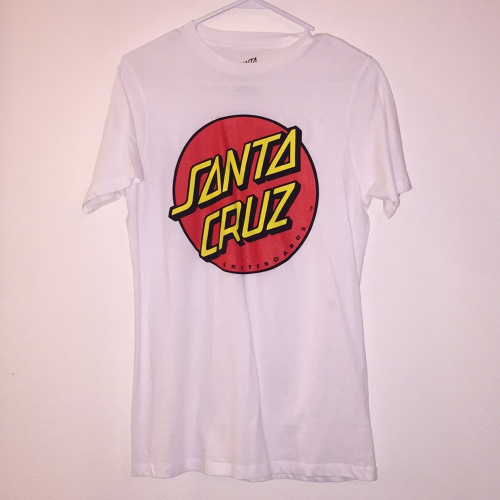 Santa Cruz white tee shirt